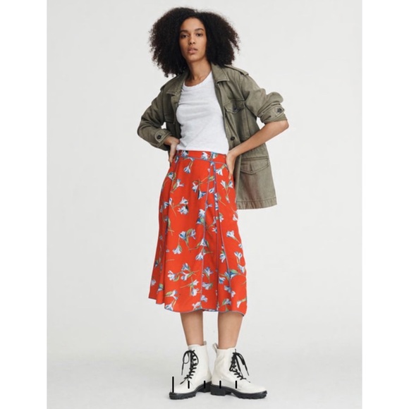rag & bone Dresses & Skirts - Rag & Bone Floral Midi Skirt